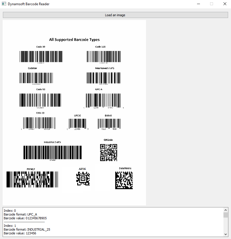 Qt Python barcode reader