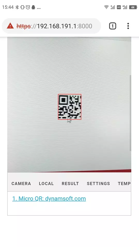 Micro QR code (demo created by the author)