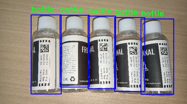 bottles detected