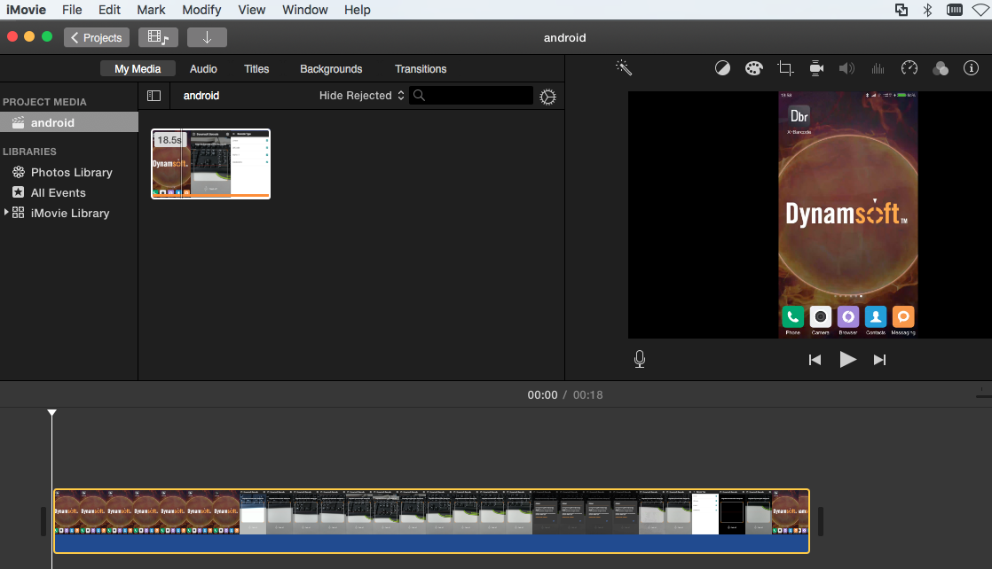 edit video with iMovie