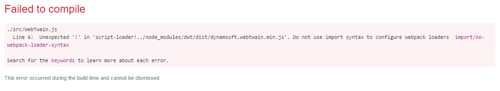 webpack loader error