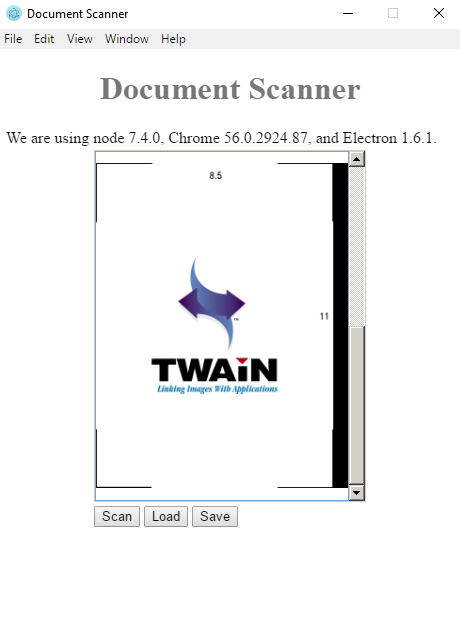 Online document scanning
